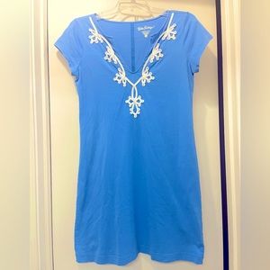 Lilly Pulitzer Casual Blue Tunic Dress - Size S